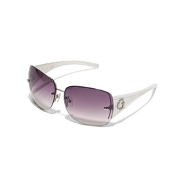 GUESS Factory Women's Rimless Shield Sunglasses