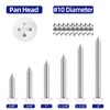 Etauwe 100 PCS #10 x 3/4" Pan Head Self Tapping