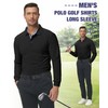 SECOOD Long Sleeve Tee Shirts for Men's Work Polo Shirts