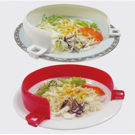 Plate Guard - Plate Surround - Disability Eating Aid - One Handed Eating Aid (Pack of One, Red)