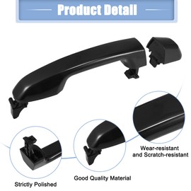X AUTOHAUX Rear Left Car Exterior Door Handle Replacements for Toyota 4Runner 2010 2011 2012 2013 2014 69211-60090