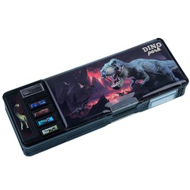 TOMMYFIELD Multi-functional Pencil Case, Pen Case, Pop-Up, Elementary School Students, Multi-Function, Organization, Pencil Eraser, dinosaur, Pen Case
