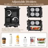 Foyego 2 Pack Drink Carrier with Handle, Reusable 4 Cup