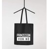 Moonworks® Jute Bag Princess von nö Saying Fabric Bag Carry
