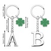 Initial Letter Keychain A-Z Letter Keyring 26 Initial Letter Charm