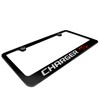 Dodge Charger R/T Black Metal License Plate Frame