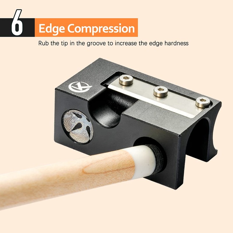 KONLLEN 8 in 1 Billiards Pool Cue Tip Repair Tool