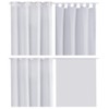 Ellen decorative curtains, universal straps, tab-top curtain
