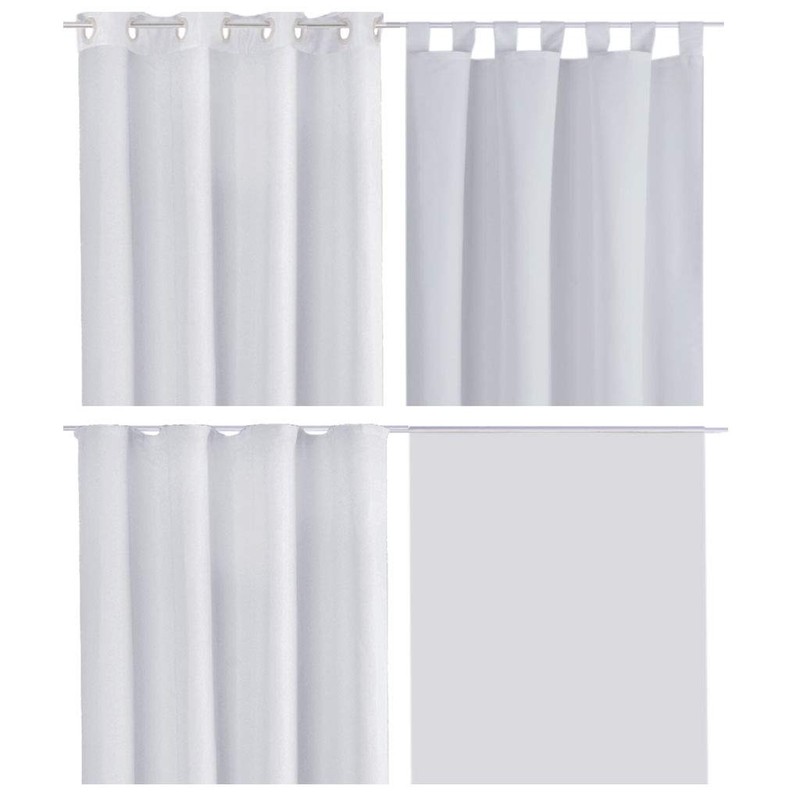 Ellen decorative curtains, universal straps, tab-top curtain