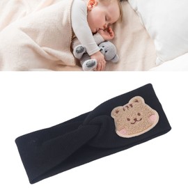 Newborn Headbands, Baby Headbands, Protection, Animal Pattern, Soft Cotton, Beautiful, Super Stretchy for Home Use (Black)