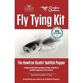 Hareline Flymen Fishing Company Howitzer Bustin' Baitfish Popper Fly Tying Kit - 6 Pieces