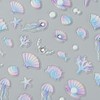 2Sheet Summer Nail Art Stickers 5D Embossed Nail Decals with