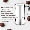 FOSKU Stovetop Espresso Maker, Stainless Steel Moka Pot, Italian Style