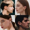 JeryWe 16 Pairs Stainless Steel Stud Earrings for Men Women