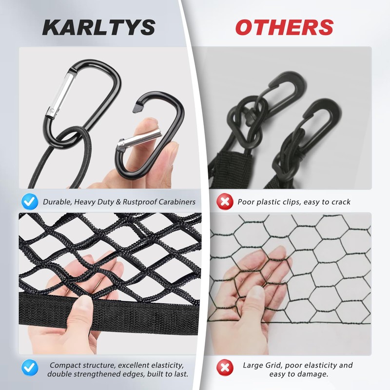 Karltys Truck Bed Cargo Net for Toyota Tacoma 2024 2025,