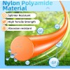 Eventronic String Trimmer Line, Weed Eater String Orange Premium Nylon,