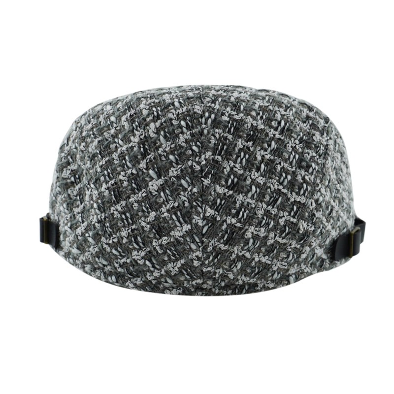 KeepSa Men's Herringbone Newsboy Flat Cap Gatsby Vintage Beret Hat,
