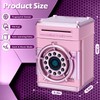 Thedttoy Money Box,ATM Piggy Bank with Fingerprint,Digital PIN Money Saving