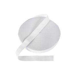 LuceLuce Elastic Cord, Flat Elastic Waist, Elastic Band, Elastic Belt, 0.04 inch (1.1 mm), Length 156.8 ft (40 m) [Thickness is Different from Others! No Shipping] (White, Width 1.2 inches (30 mm), Thickness 0.04 inches (1.1 mm), 1.5 ft (40 m)