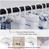 DESIHOM Blue Nautical Octopus Tall Shower Curtain Set, Funny Ocean