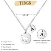 TINGN Horse Necklaces for Teen Girls & Lovers - Initial