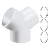 Enenes Duct Splitter, 6 Inch 3 Way Duct Connector for