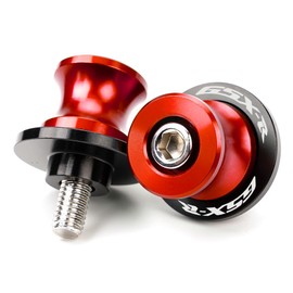 MOWOK Fit For Suzuki GSXR 125 250 300 600 750 1000 GSX-R750 GSX-R 600 GSX-R1000 GSXR750 GSXR600 GSXR1000 Accessories M8 Motorcycle Swingarm Spools Sliders Swing Arm Stand Screws (Red)