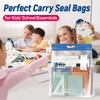 5 Gallon Zipper Lock Plastic Bags with Handle and bottom,18"x20.5"+7",Extra