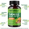 NATURELO Turmeric Curcumin - BioPerine for Better Absorption - Black