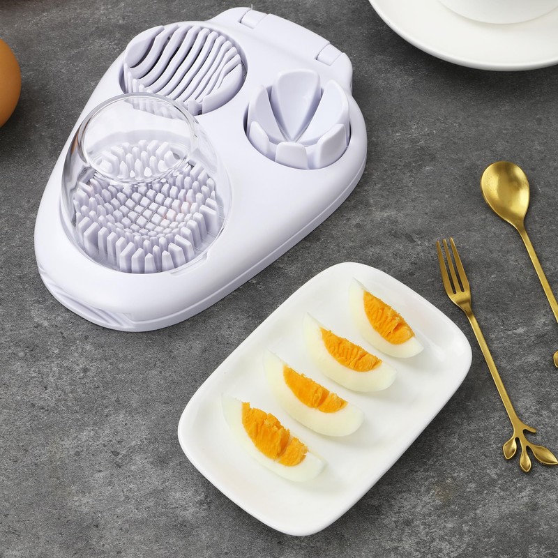 Egg Cutter 3 in 1, Egg Separator, Egg Slicer, Dishwasher