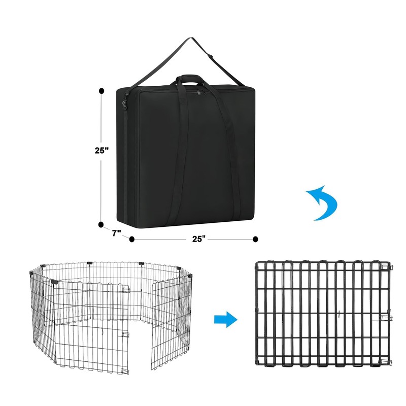 YUFYIG 24" Dog Playpen Storage Bag, Suitable for Foldable Exercise