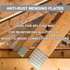MOZCORN Truss Plates 2x4, 60 Pcs Pronged Mending Plate with