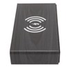 Black Wood Clock Digital Decoration White Light Wooden LED Clock