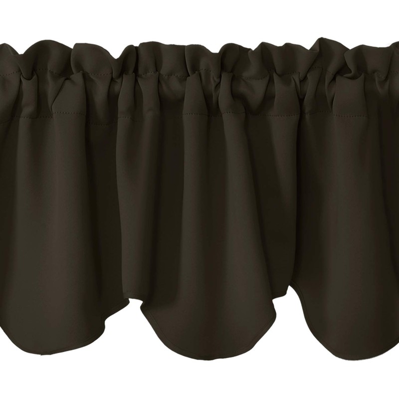 Aquazolax Blackout Window Valance Curtains for Living Room, Rod Pocket