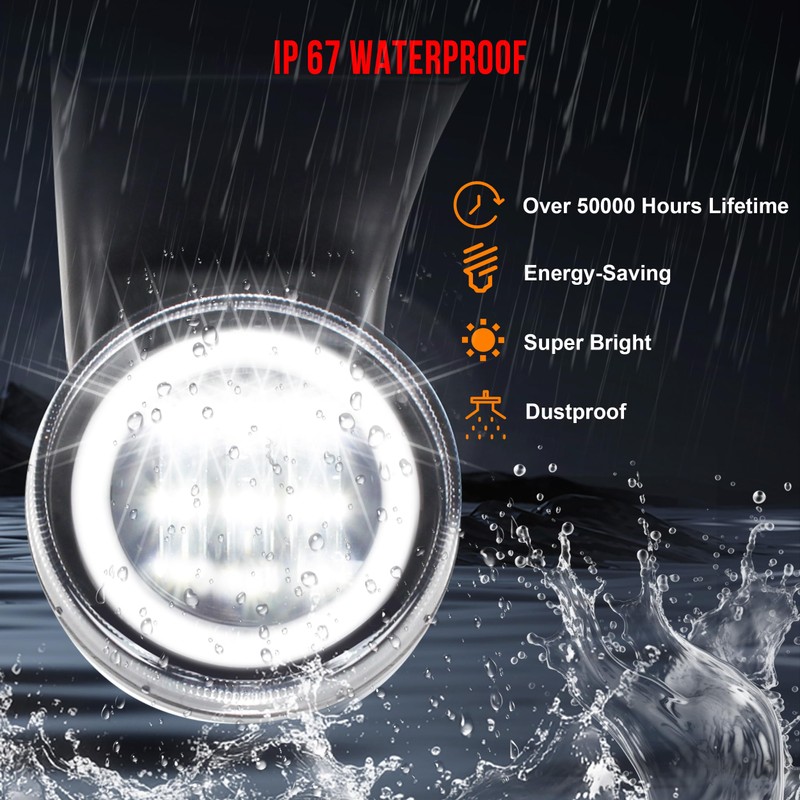 KAKABAS LED Fog Lights with DRL for Dodge Ram 1500/2500/3500