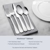 Kitchinox Seaport 43-piece Stainless Steel Silverware Set, Flatware Service for