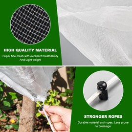 Outlet [4 Pack] Garden Plant Netting - 2 Sizes, Net Cover Bags for Blueberry Bushes, Tomatoes, and Vegetables - Garden Netting for Optimal Plant Protection.