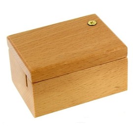 Lutèce Créations Small Lacquered Wooden Box for Hand Crank Musical Mechanism
