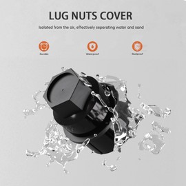 LILJUECE 32pcs Lug Nut Covers - (OE:15646250) M27-2.0 Thread 22mm Hexagon 40mm Height Compatible with Full Size Trucks