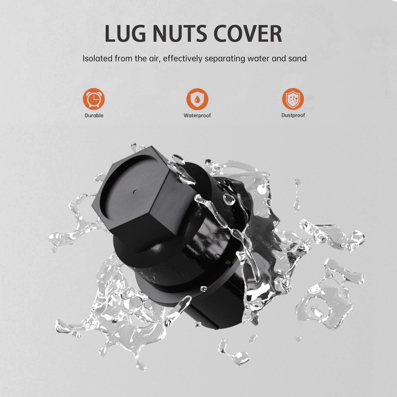 LILJUECE 32pcs Lug Nut Covers - (OE:15646250) M27-2.0 Thread 22mm
