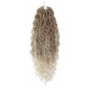 Curly Faux Goddess Locs Crochet Hair 18Inch Pre Looped Synthetic