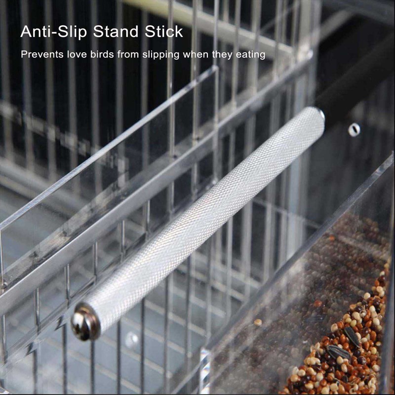 Automatic Acrylic Bird Feeder No Mess Bird Feeder Cage for