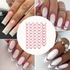 French Tip Nail Stickers | Gradient French Tips Nail Stickers,Nail