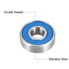 sourcing map Ball Bearing Stainless Steel Double Sealed Miniature 608RS