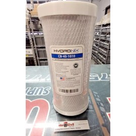 Hydronix New Hydronix Carbon Block Filter for Water Well Filtration 4.5"x10"