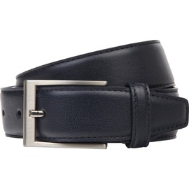 Linden Man Leather Belt Men/Belts Men's Cowhide Leather Convex XL 2 colours Mid Brown/Navy - 100 blue
