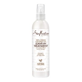 SheaMoisture 100% Virgin Coconut Oil Leave-in Conditioner Treatment for All Hair Types 100% Extra Virgin Coconut Oil Silicone Free Conditioner 8 oz