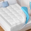 BDEUS 3 Inch Dual Layer Mattress Topper King Size, 2