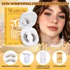 QUEWEL Magnetic Eyelashes, 1 Pair Soft Magnetic Eyelashes, Reusable Magnetic