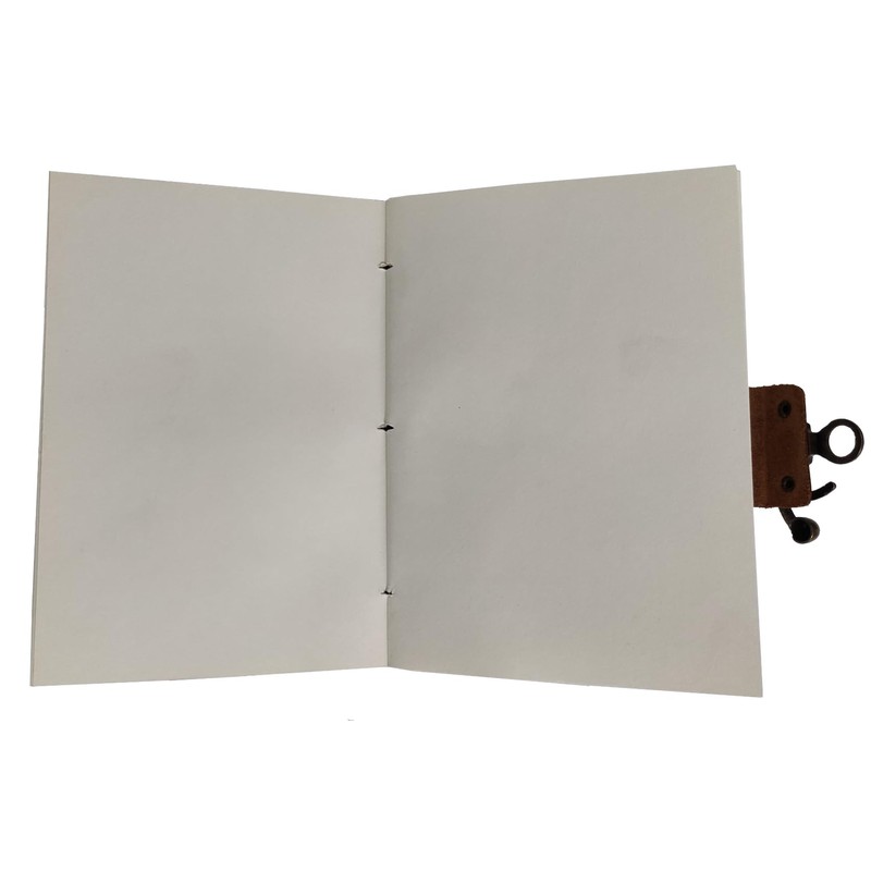 Purpledip Paper Vintage Diary Journal 'Om': Handmade Paper, Hard Bound,
